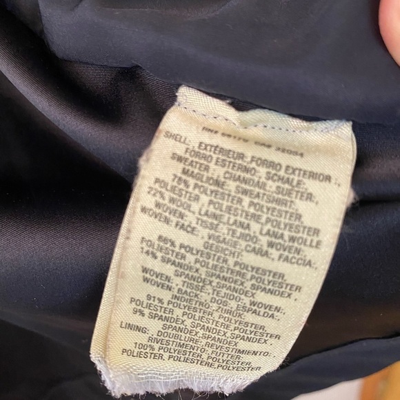 Anthropologie Red and Gray Sleeping on Snow Intarsia Wool Blend Jacket - Picture 12 of 12